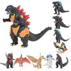 Giant monster PVC mini figures including a fire monster, moth and dragon