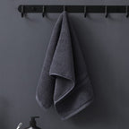 2PCS Cotton Face Washer Towels 35x75cm - Soft 120GSM Face Cloth Set Grey