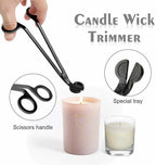 3pcs Stainless Steel Candle Care Tool Set | Wick Trimmer Snuffer & Hook Kit