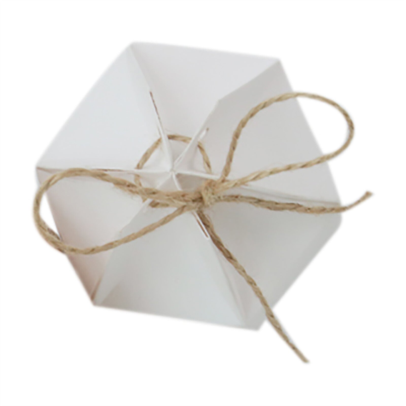 50PCS Kraft Paper Pillow Candy Gift Boxes with Rope Wedding Party Favour Bags