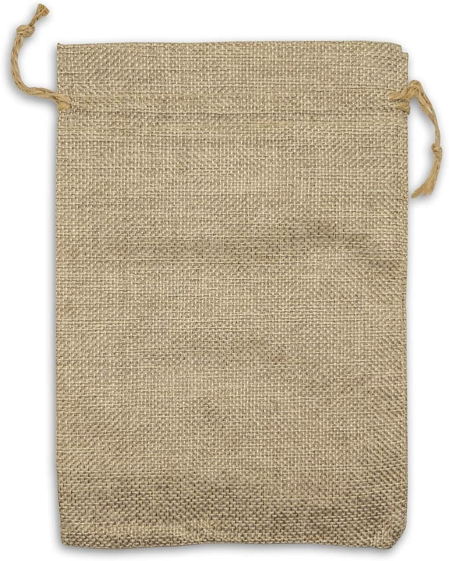 30PCS Natural Linen Drawstring Pouches - Burlap Jute Gift Bags for Jewellery, Wedding and Party Favours