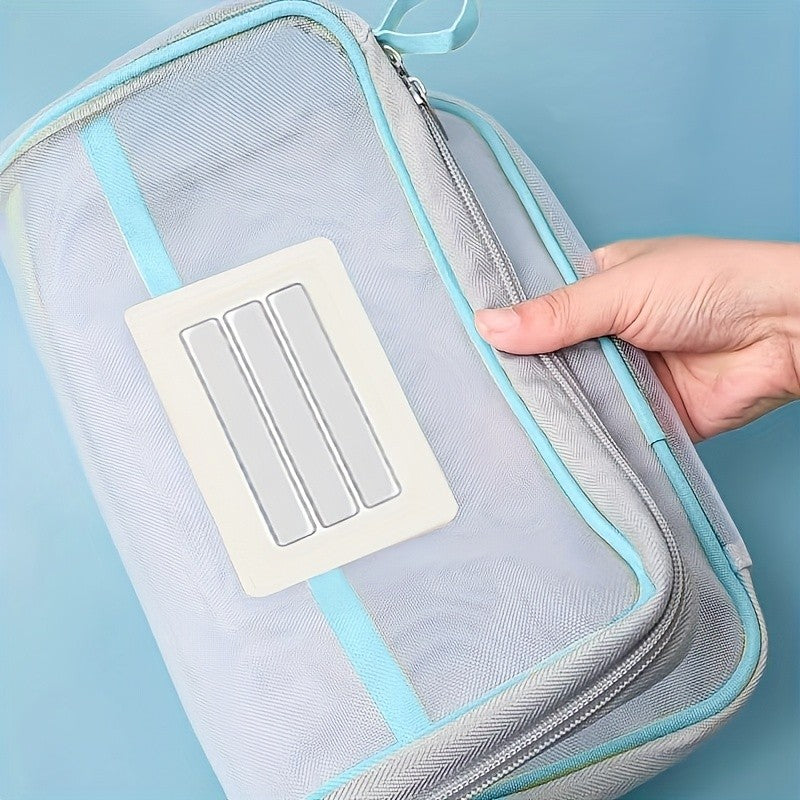 2 Pack A4 Zipper File Folder Document Storage Bags – Large Capacity Nylon Organiser Pouches