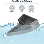 2PCS Silicone Water Bottle Drying Rack – Non-Slip Cup Dryer Stand for Bottles, Lids and Straws