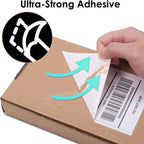4x6 Thermal Direct Shipping Labels 500 Pack - Fan Fold 100x150mm White Sticker Labels