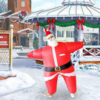 Inflatable Santa Claus Costume Christmas Suit, Funny Props Outfit Xmas OD