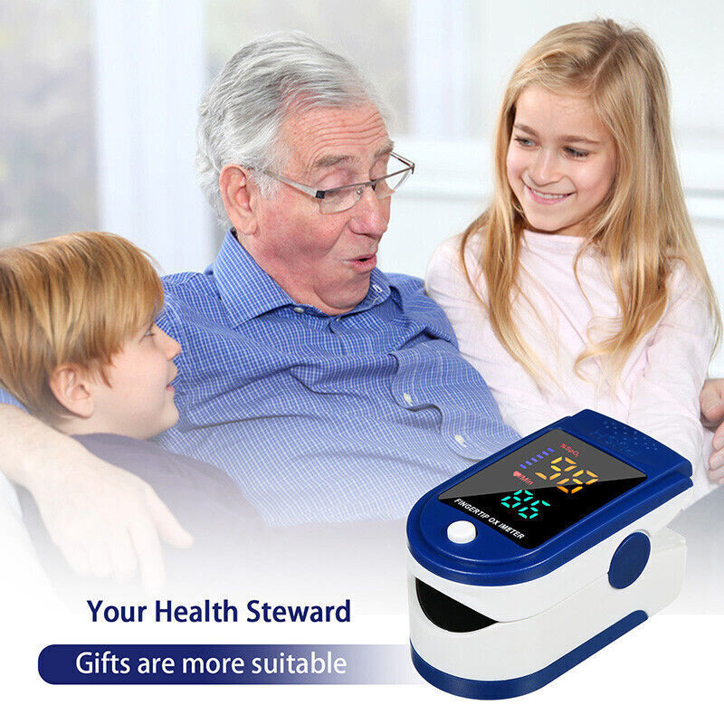 Fingertip Pulse Oximeter – Blood Oxygen Saturation (SpO2) & Heart Rate Monitor