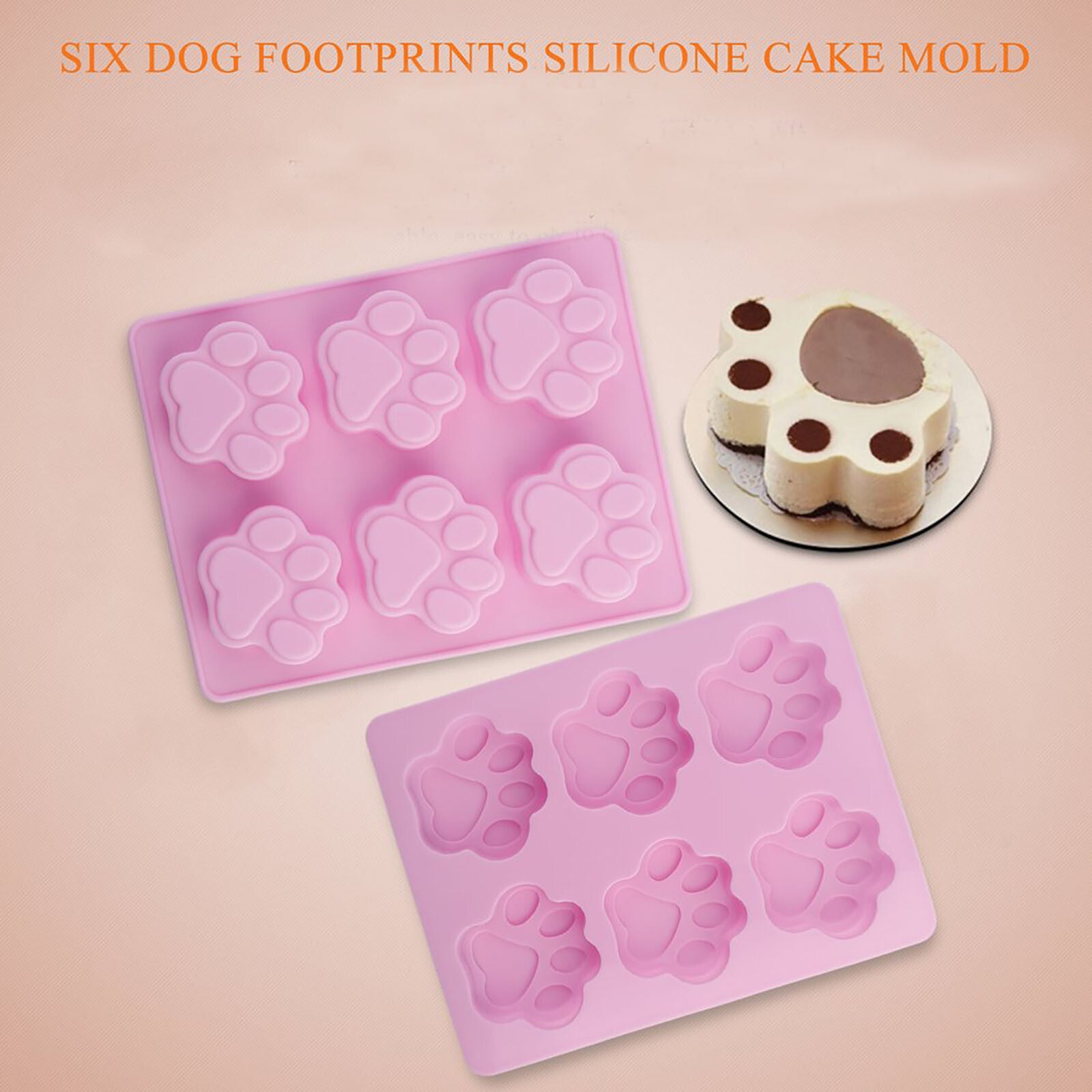 3 Pack Silicone Dog Bone and Paw Baking Molds – Puppy Treat, Chocolate, Ice and Cookie Mould Set