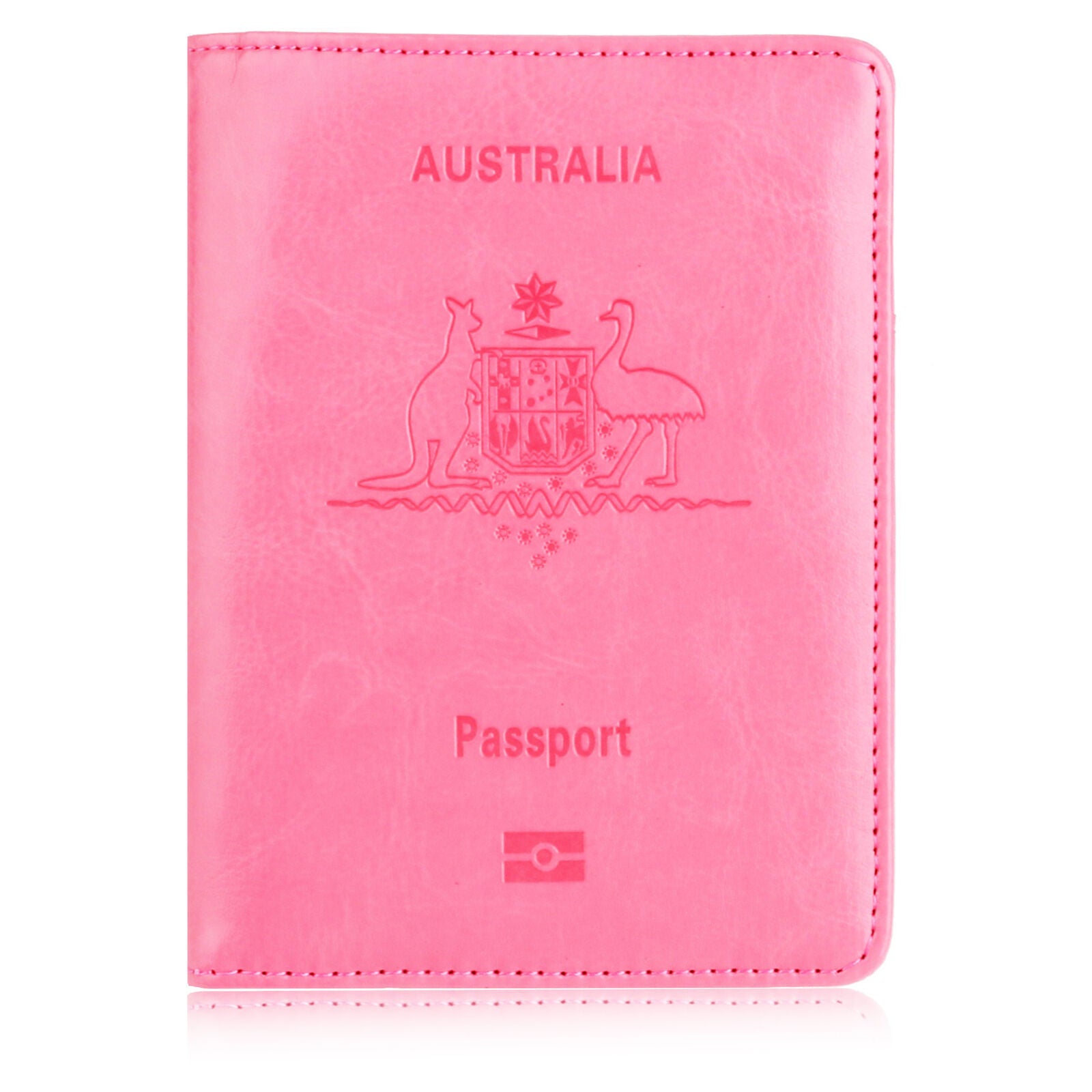 Slim RFID Blocking Passport Holder Wallet – Travel ID Card Organizer (AU Design)