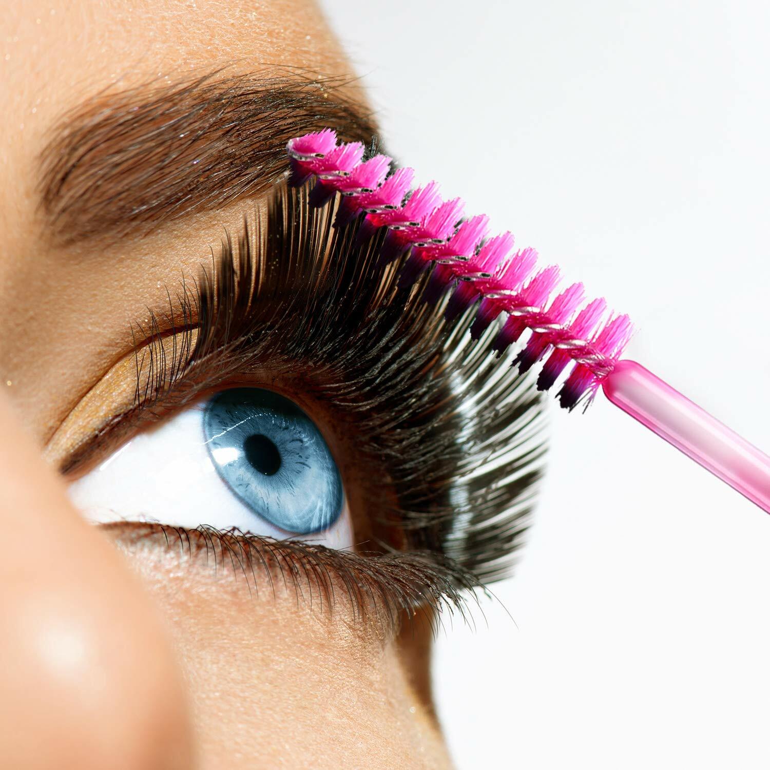 1000PCS Disposable Mascara Wands - Eyelash Brushes for Lash Extensions and Makeup Application