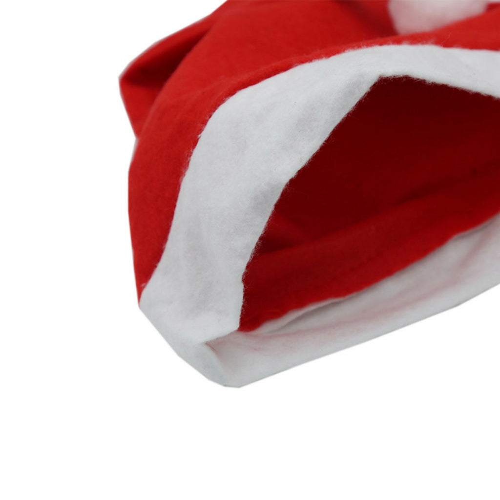 Polyester Christmas hat fabric detail