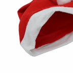 Polyester Christmas hat fabric detail