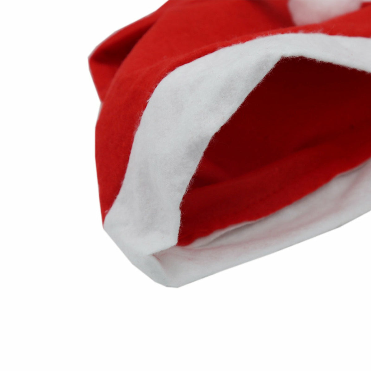 Polyester Christmas hat fabric detail