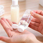 10pcs 50ml Refillable Travel Bottles | Clear PET Squeeze Cosmetic Lotion Containers