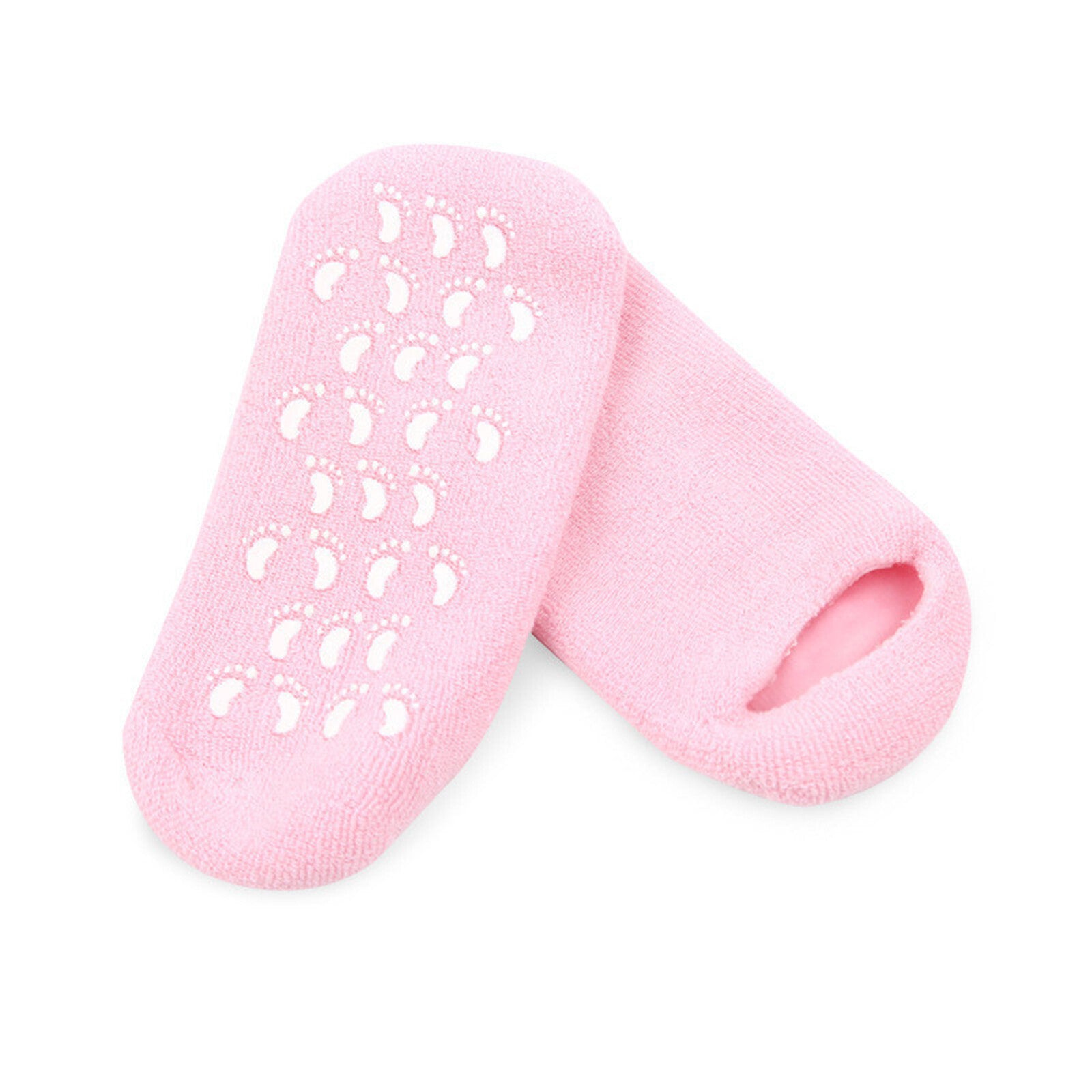 4 Pairs Moisturizing Gel Heel Socks - Cracked Dry Feet Repair Spa Foot Care Socks