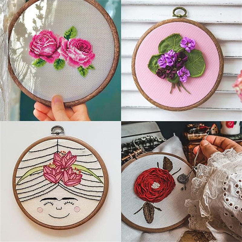 2X8/15cm Hand Embroidery Display Frame  Embroidery Hoop Flexi Hoop Decoration AU