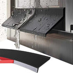 2PCS Window Rain Guard 2m PVC Self Adhesive Drainage Barrier Strip Black