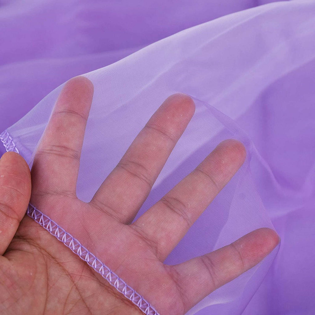 300cm Solid Sheer Organza Fabric Bridal Silky Fabric Roll Party Wedding Decor AU