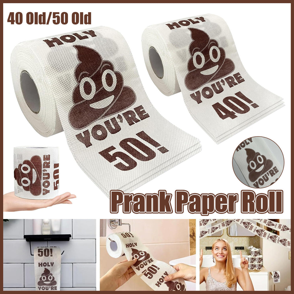 Prank Funny Toilet Paper Roll Birthday Decoration Birthday Gifts Women Men Gift
