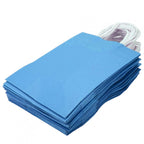 40 Pack Kraft Paper Gift Bags with Handles – Brown, White, Sky Blue and Hot Pink Shopping Carry Bags