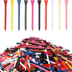 500PCS Multicoloured Wooden Golf Tees 54mm - Golf Tees for Men and Women