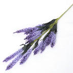 10PCS 12 Head Artificial Lavender Bouquet - Purple Fake Flowers for Wedding and Home Decor