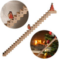 Wooden Countdowns Holiday Ornament Christmas Stairs Climbing Advent Calendar