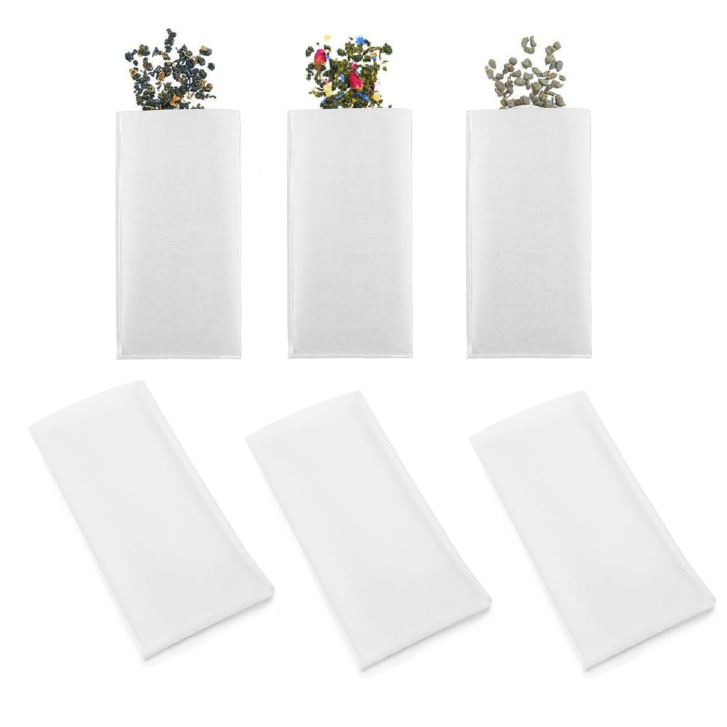 100pcs 90 Micron Nylon Filter Bags | Heat Resistant Tea Press & Fine Mesh Extraction Bags