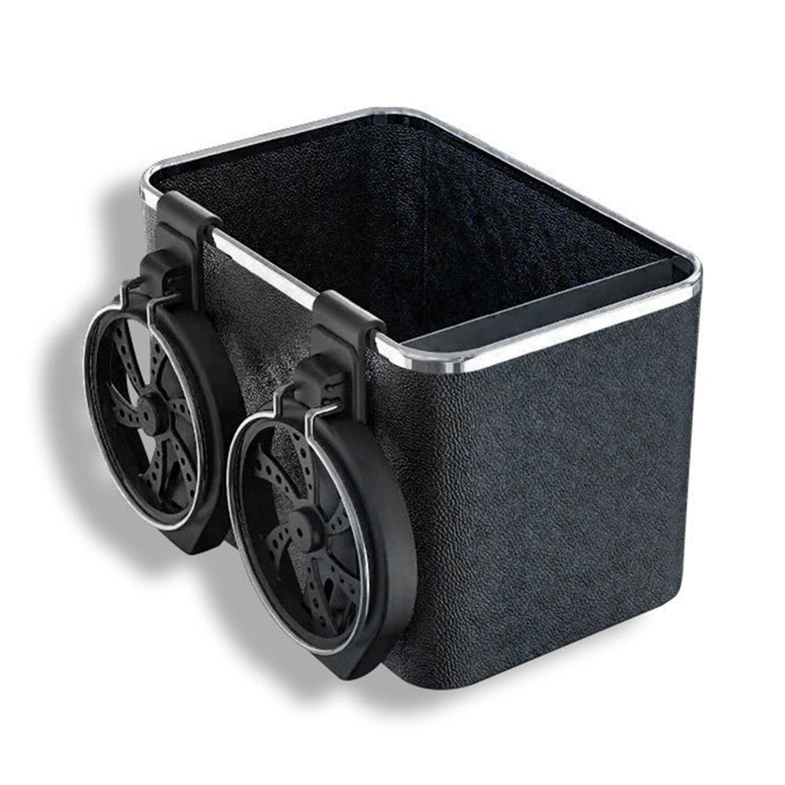 Car Armrest Storage Box with Cup Holder and Tissue Drawer – Multifunction Coffee and Drink Organizer