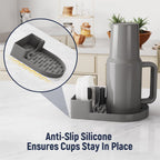2PCS Silicone Water Bottle Drying Rack – Non-Slip Cup Dryer Stand for Bottles, Lids and Straws