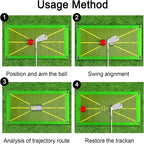 Golf Training Mat for Swing Detection Batting Portable Practice Rug Hitting Aid