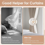 Curtain tieback on sheer curtains