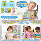 Children playing with the learning cards