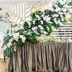 72PCS Artificial Palm Leaves Tropical Monstera Leaf Set - Jungle Party and Office Decor