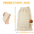 20PCS Soap Exfoliating Bags - Ramie Foaming Soap Saver Pouch with Drawstring