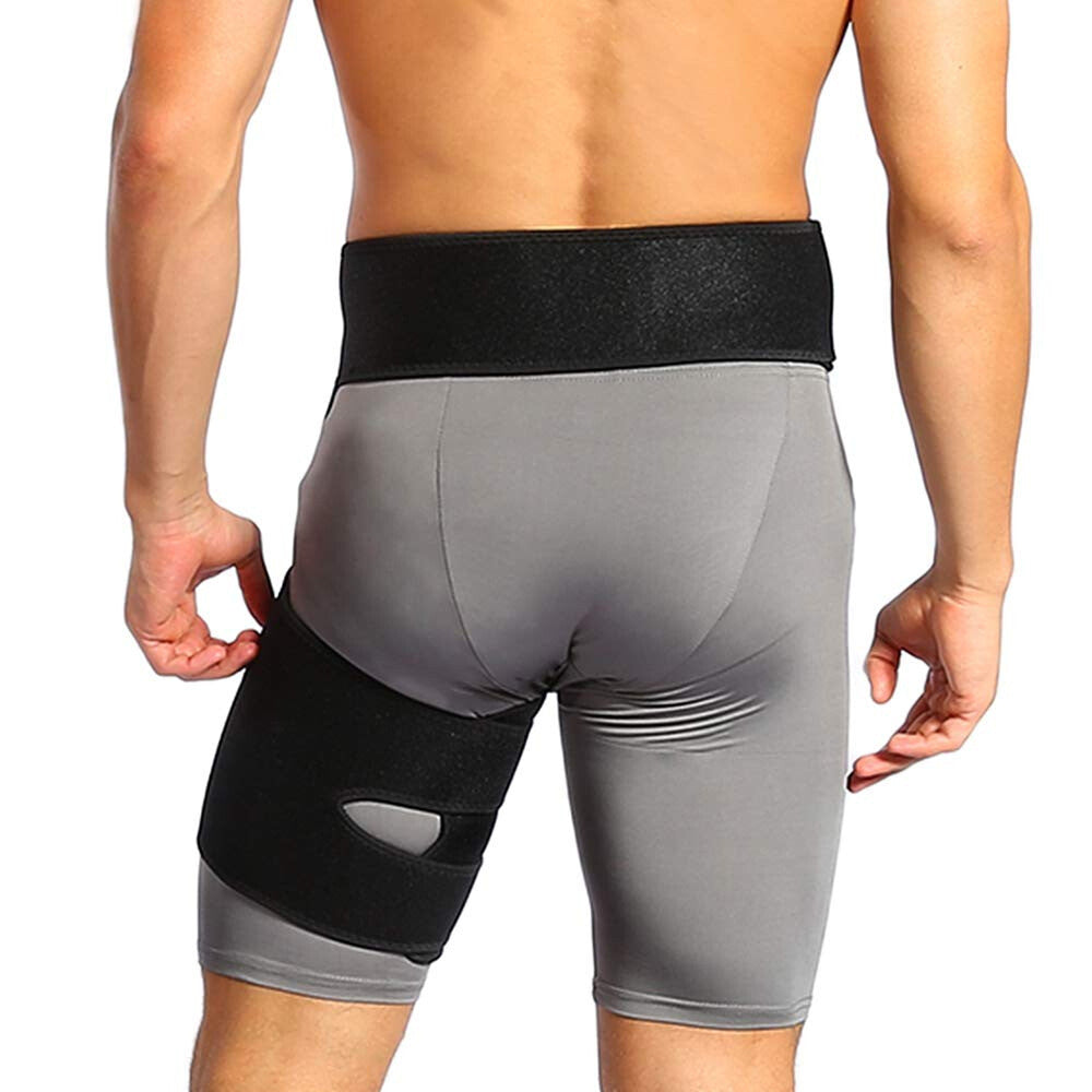 Hip Brace Compression Groin Support Wrap – Sciatica & Thigh Pain Relief (Unisex)