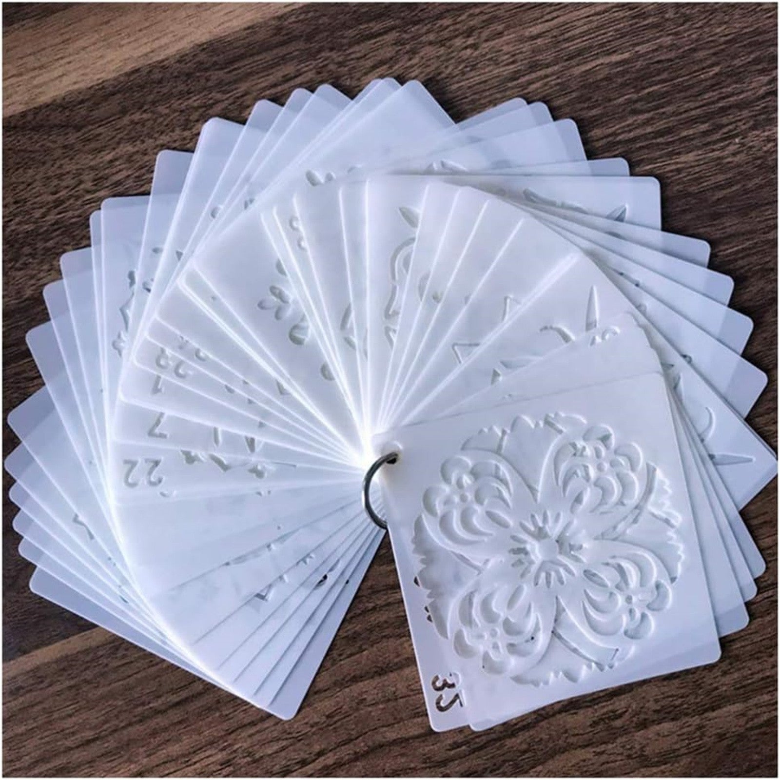 72PCS Mandala Painting Stencils DIY Drawing Templates Craft Scrapbooking Tool