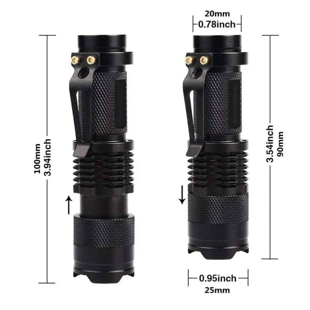 UV LED Blacklight Flashlight 395nm Portable Inspection Torch – Currency & Pet Stain Detector