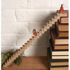 Wooden Countdowns Holiday Ornament Christmas Stairs Climbing Advent Calendar