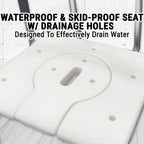 5-in-1 Adjustable Commode Shower Chair with Arms & Back | Raised Toilet Seat & Bedside Mobility Aid for Elderly