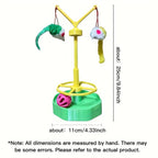 Cat Spinning Wheel Toy Interactive Cat Toy Self Amusement Plush Mouse Indoor Pet