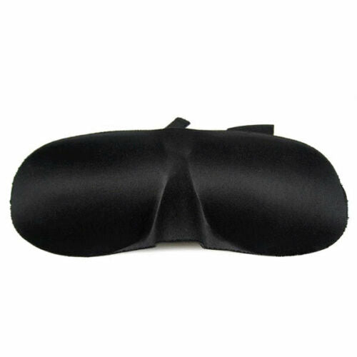 3D Memory Foam Sleep Eye Mask with Earplugs – Soft Travel Sleeping Blindfold