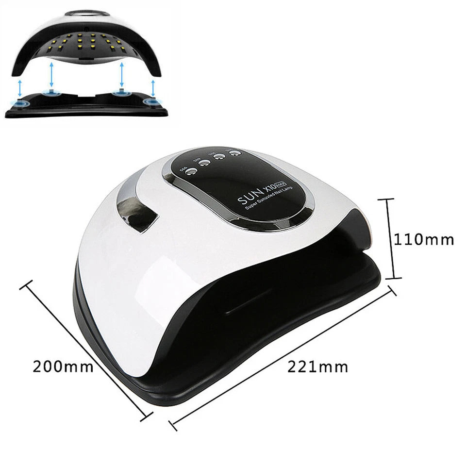 280W UV LED Nail Lamp Gel Polish Dryer Professional Nail Curing Light with Timer