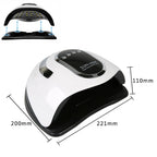 280W UV LED Nail Lamp Gel Polish Dryer Professional Nail Curing Light with Timer