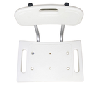 Adjustable Bath & Shower Chair with Backrest – Height Adjustable Non-Slip Bathroom Seat for Elderly & Disabled